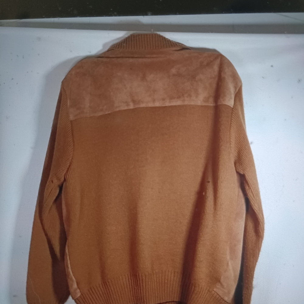 Vintage Oakton swade and knit jacket sweater - Picture 3 of 4